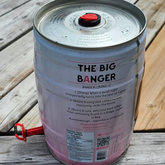 BANGARANG PINK LEMONADE HARD SELTZER MINI KEG 5L EMPTY The Big Banger 2022 - Picture 5 of 7